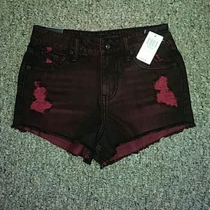 Red Overdye Shorts